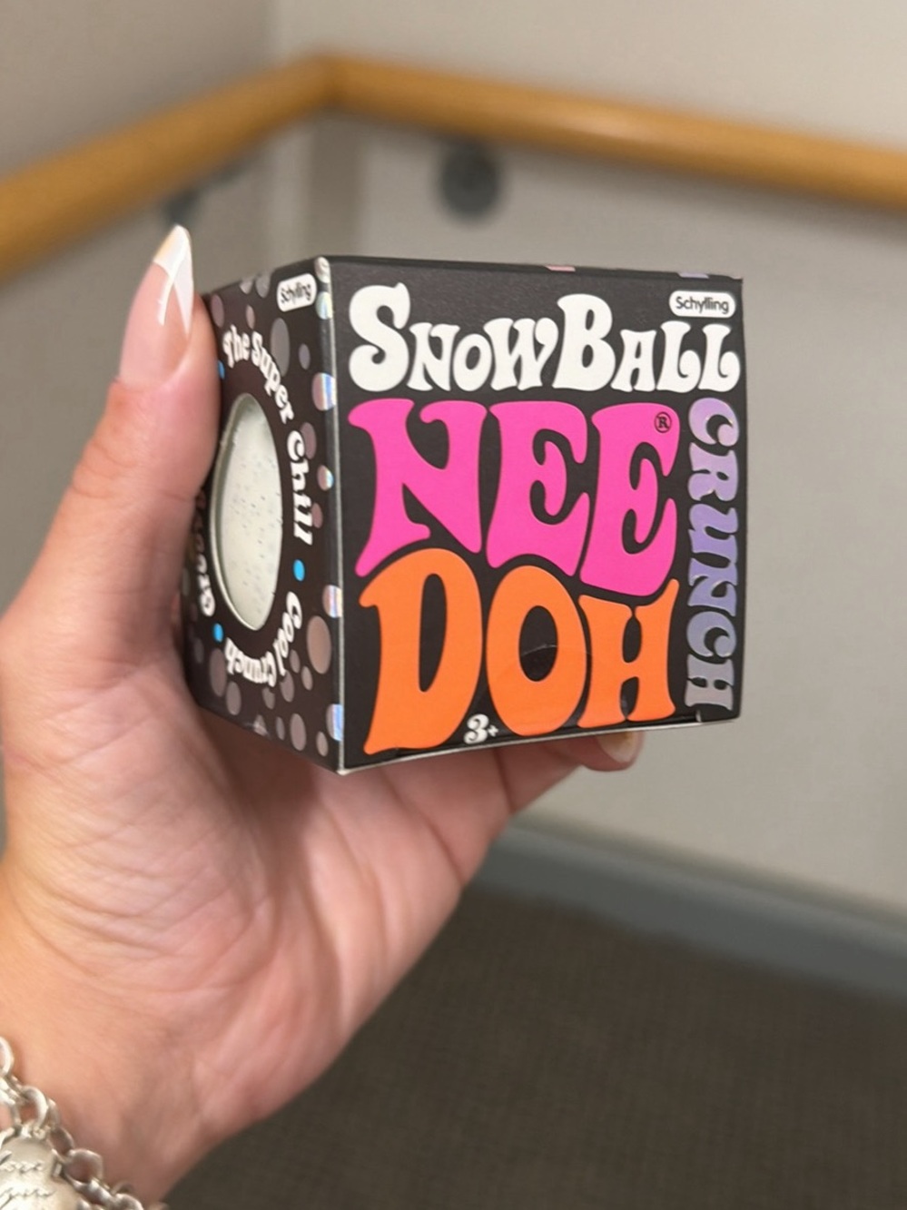 NeeDoh Snow Ball Crunch Sensory Toy NWT